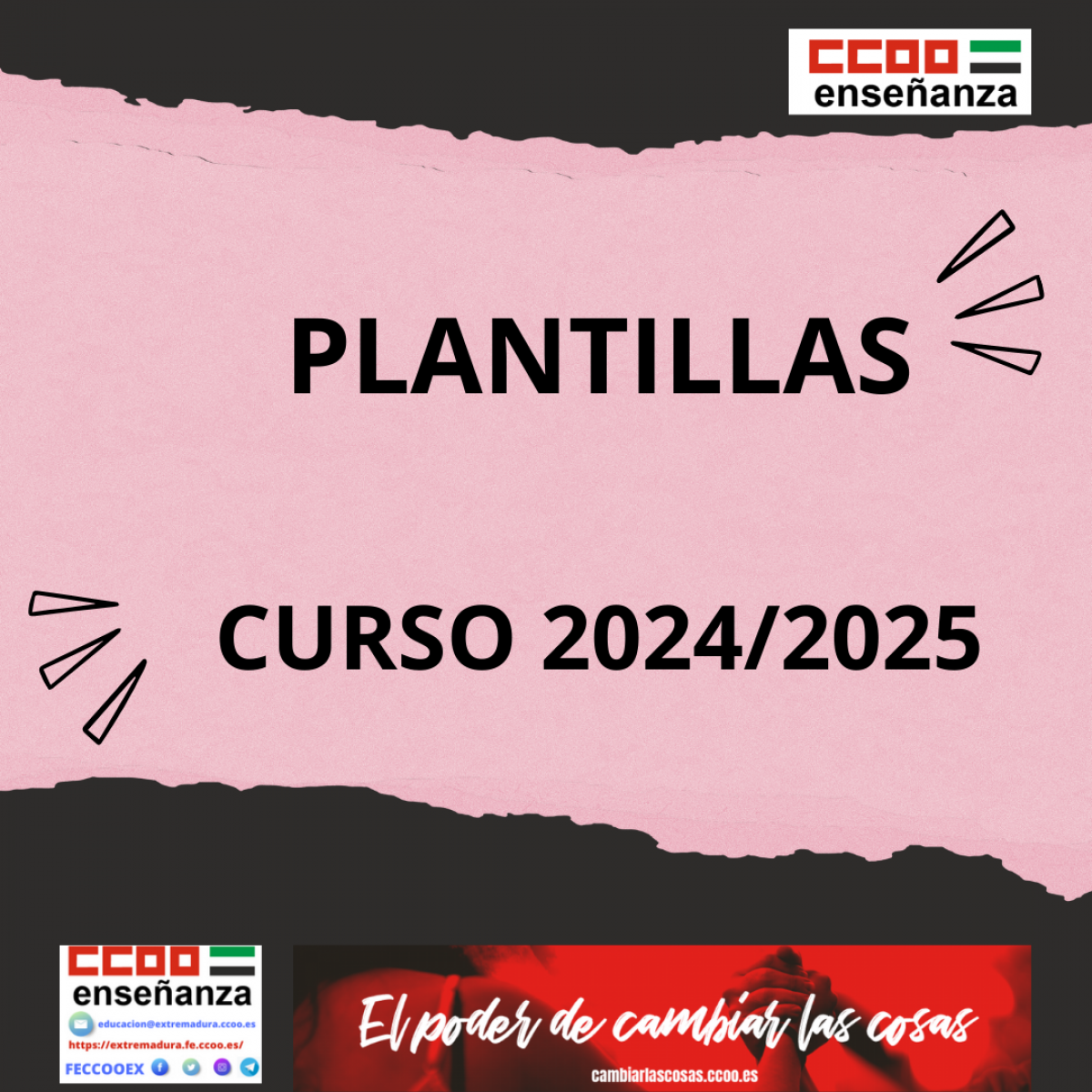 PLANTILLAS EXTREMADURA CURSO 2024/2025