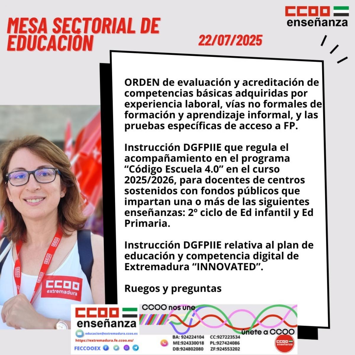 Mesa Sectorial