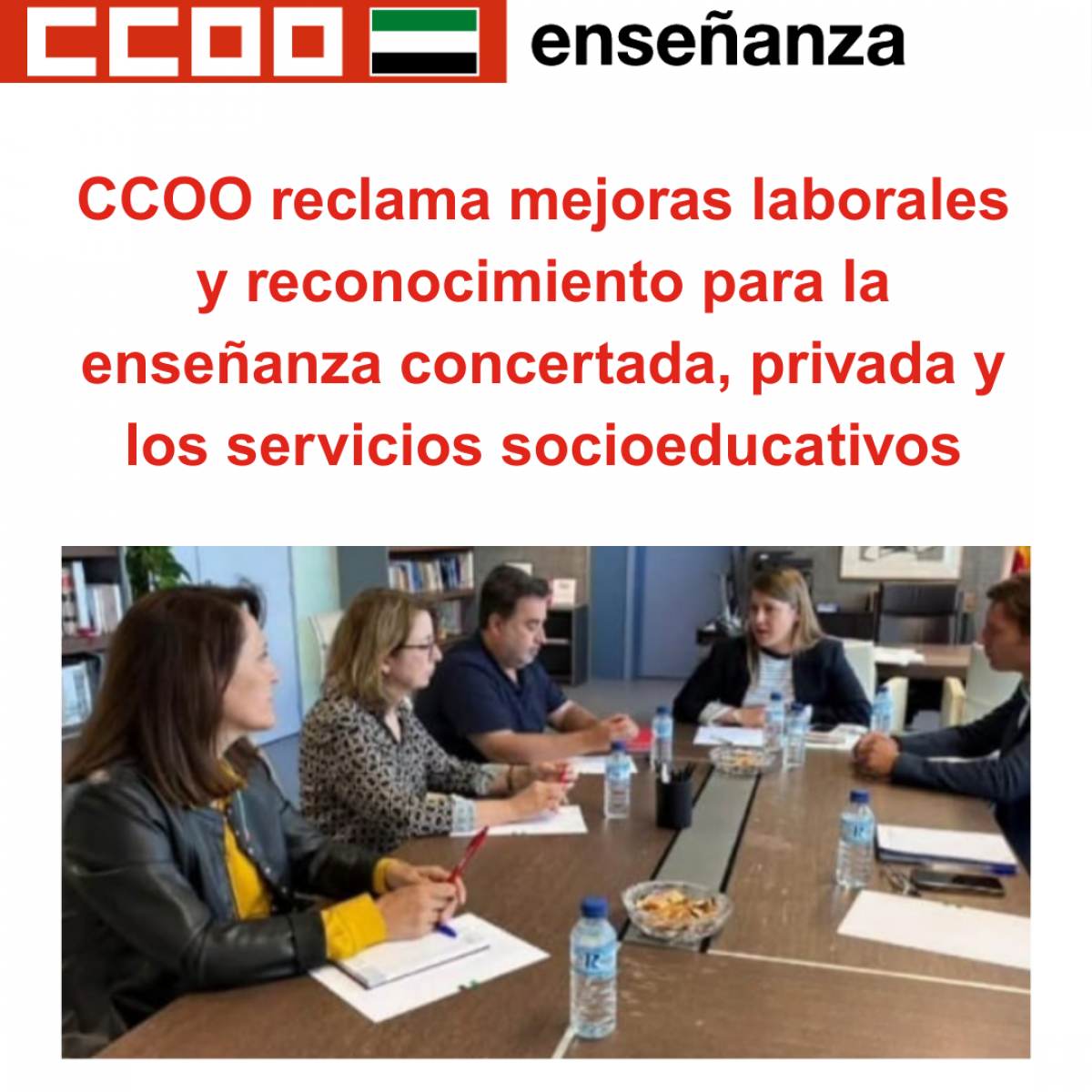 Enseñanza concertada, privada y los servicios socioeducativos