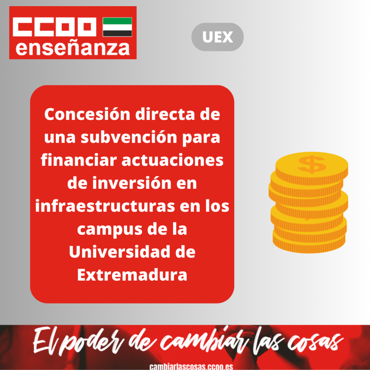 Concesion directa de subvencin UEX