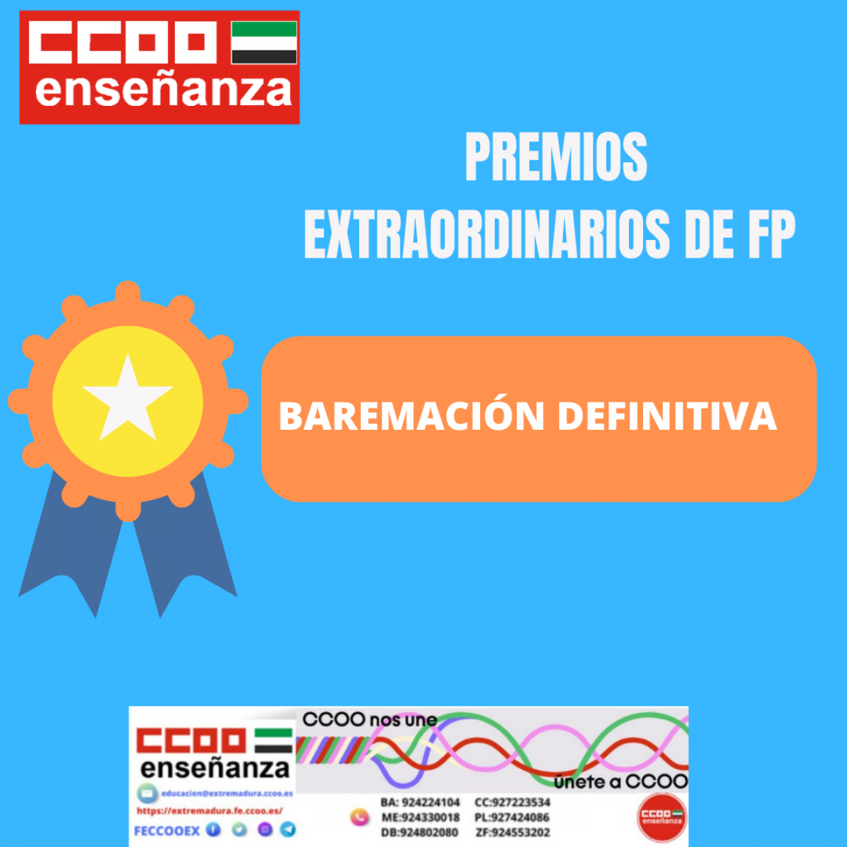 Baremacin definitiva Premios Extraordinarios de FP