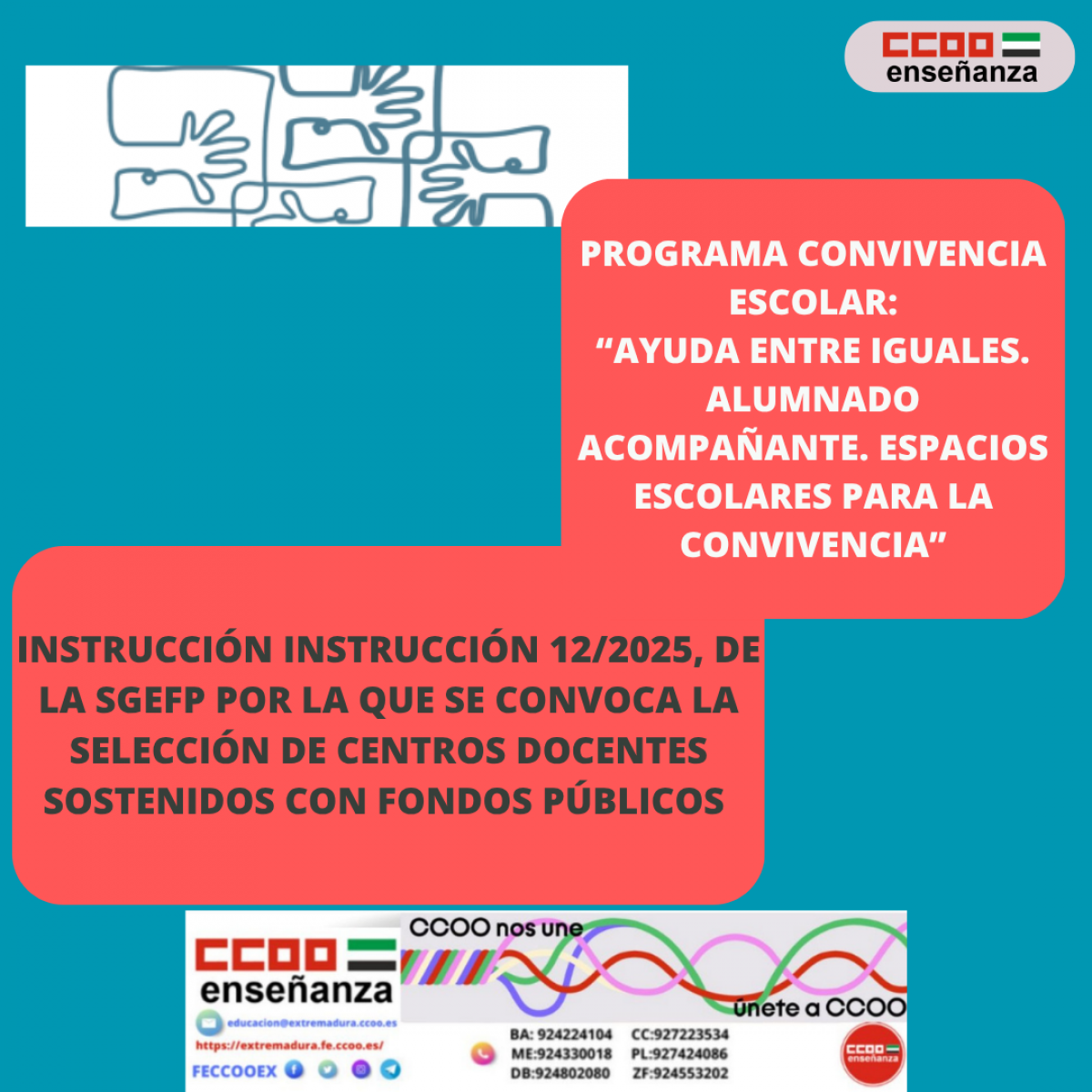 PROGRAMA CONVIVENCIA ESCOLAR: " AYUDA ENTRE IGUALES. ALUMNADO ACOMPAANTE. ESPACIOS ESCOLARES PARA LA CONVIVENCIA"