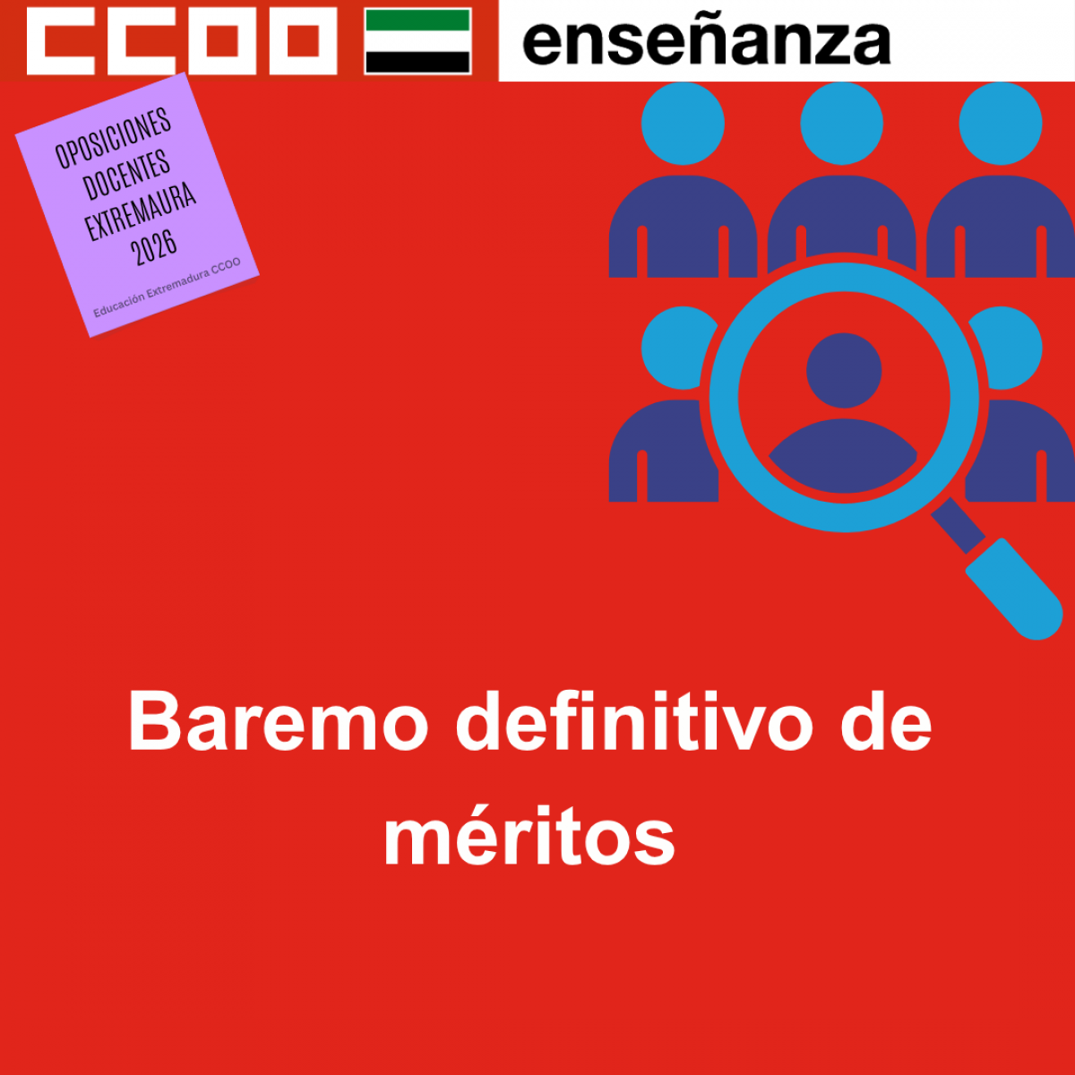 Baremo definitivo de méritos