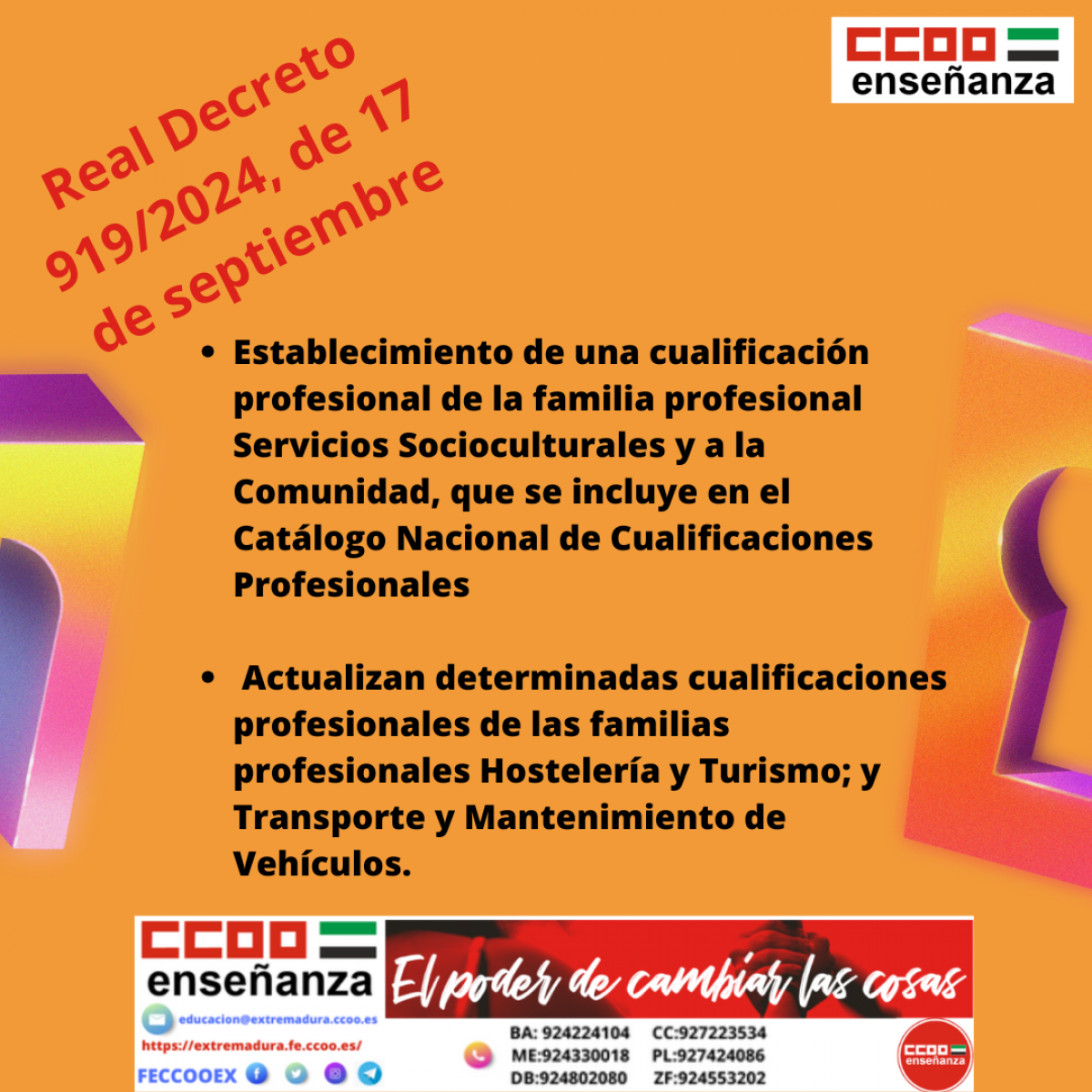 RD 919 Nueva cualificacin profesional