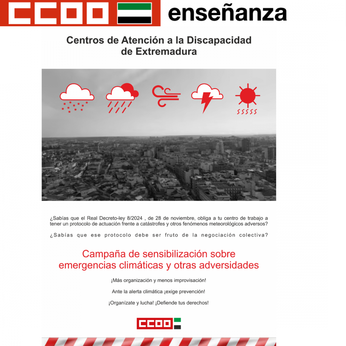 EMERGENCIAS CLIMÁTICAS EN EL SECTOR DE LA DISCAPACIDAD