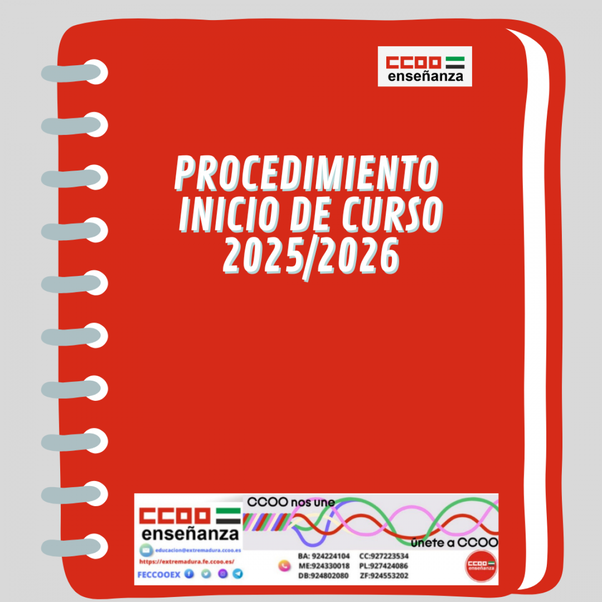 Procedimiento inicio curso 2025/26