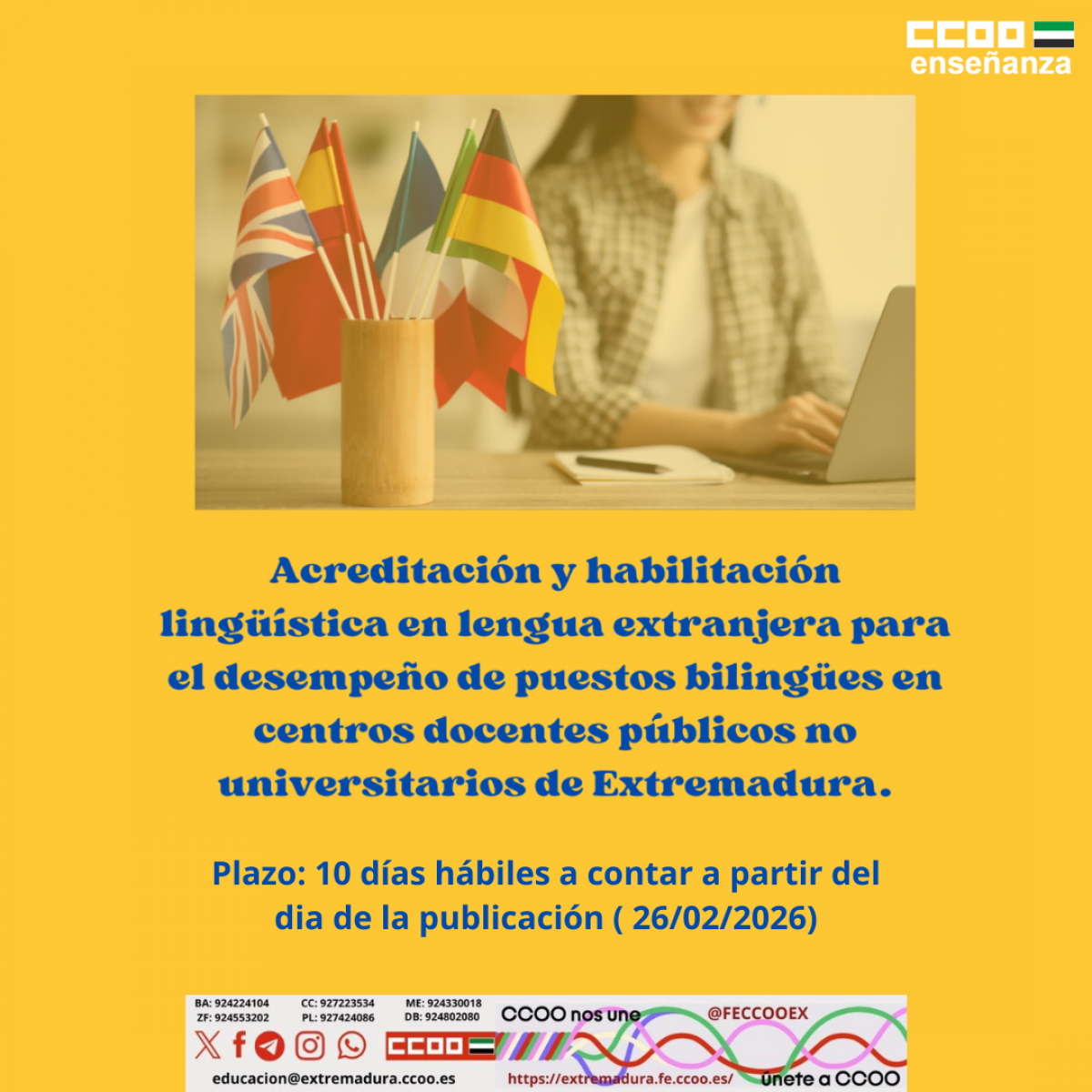 HAbilitación y acreditación lingüística 2026