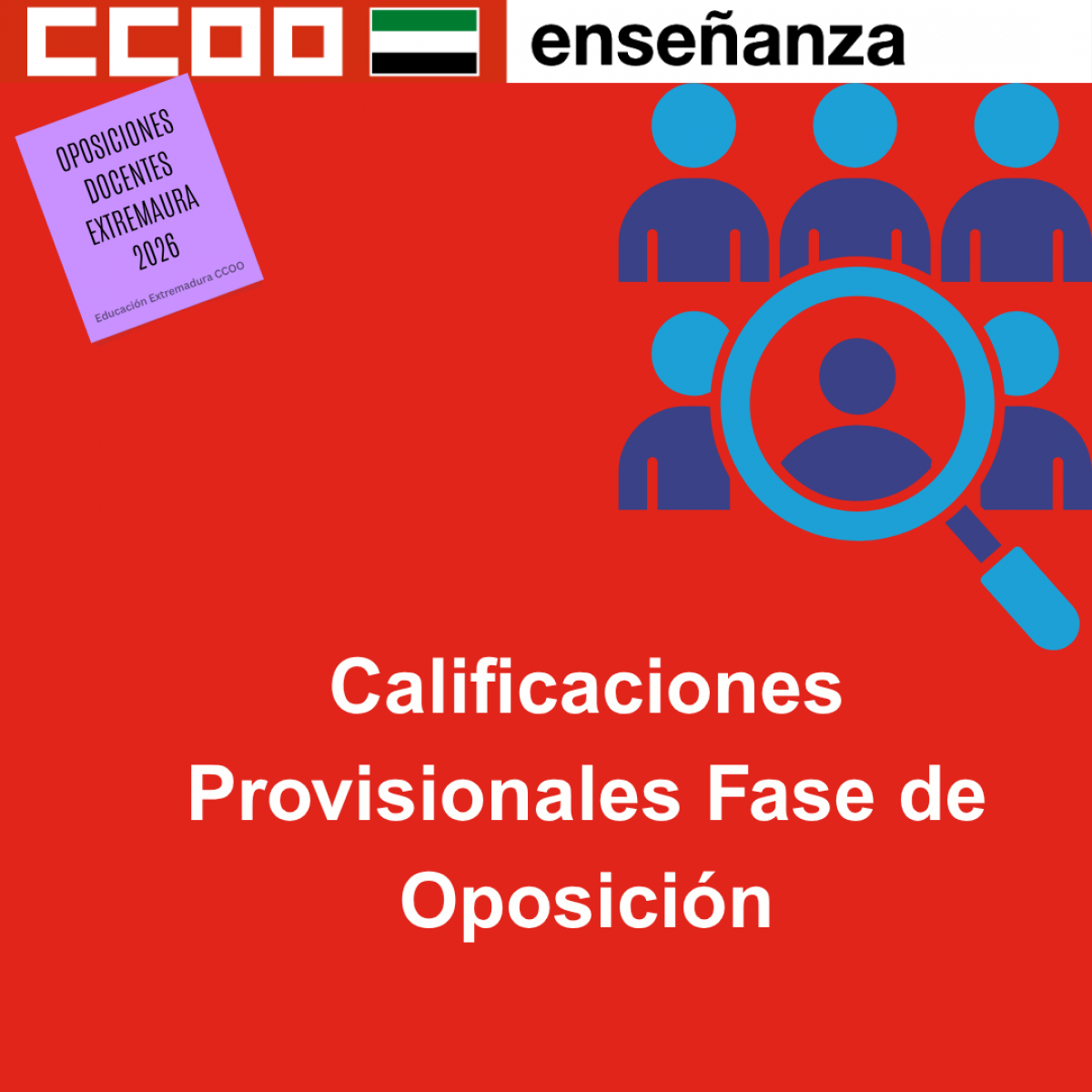 Calificaciones Provisionales Fase de Oposición