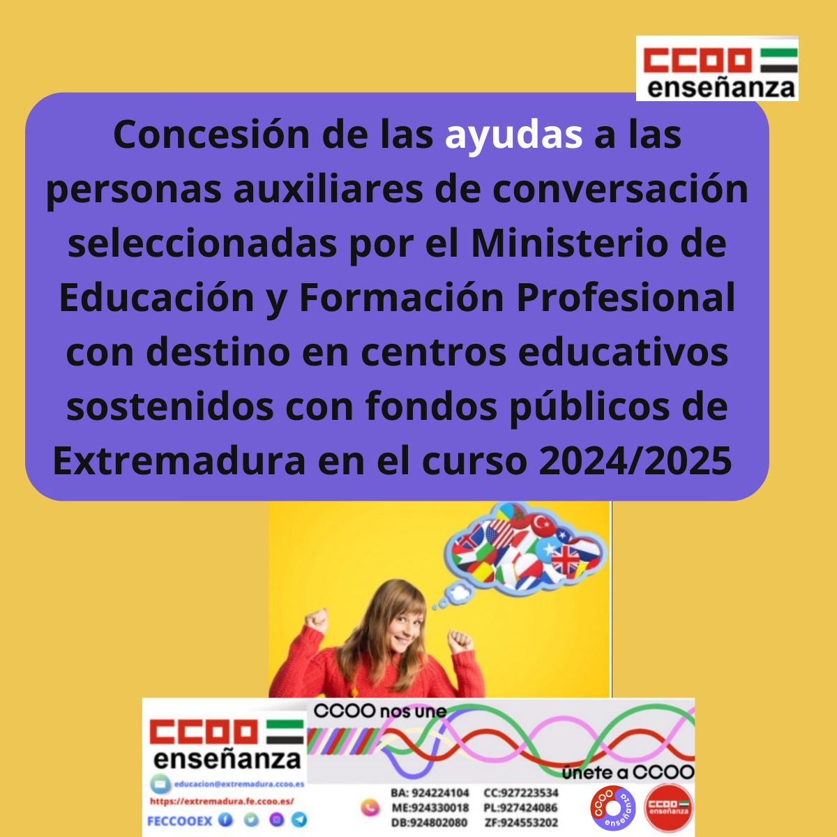 Ayudas para Auxiliares de conversacion