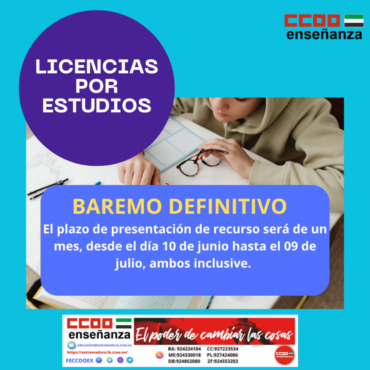 Baremo Deficnitivo Licencias por Estudios