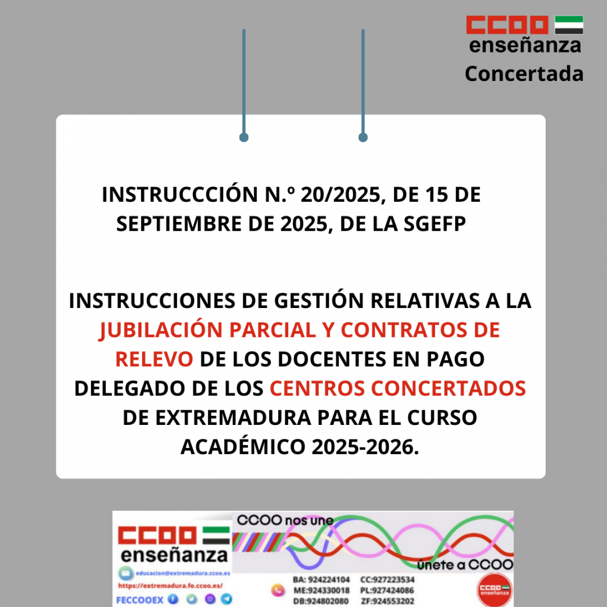 instruccion jubilcin parcial y contratos de relevo docentes de concertada
