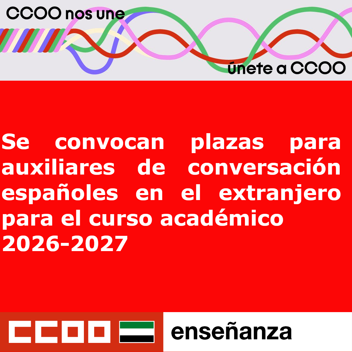 Se convocan plazas para auxiliares de conversación españoles en el extranjero para el curso académico 2026-2027