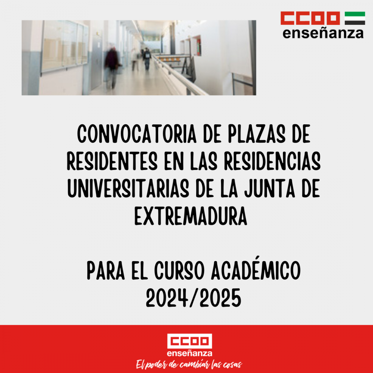 Plazas en residencias universitarias Extremadura