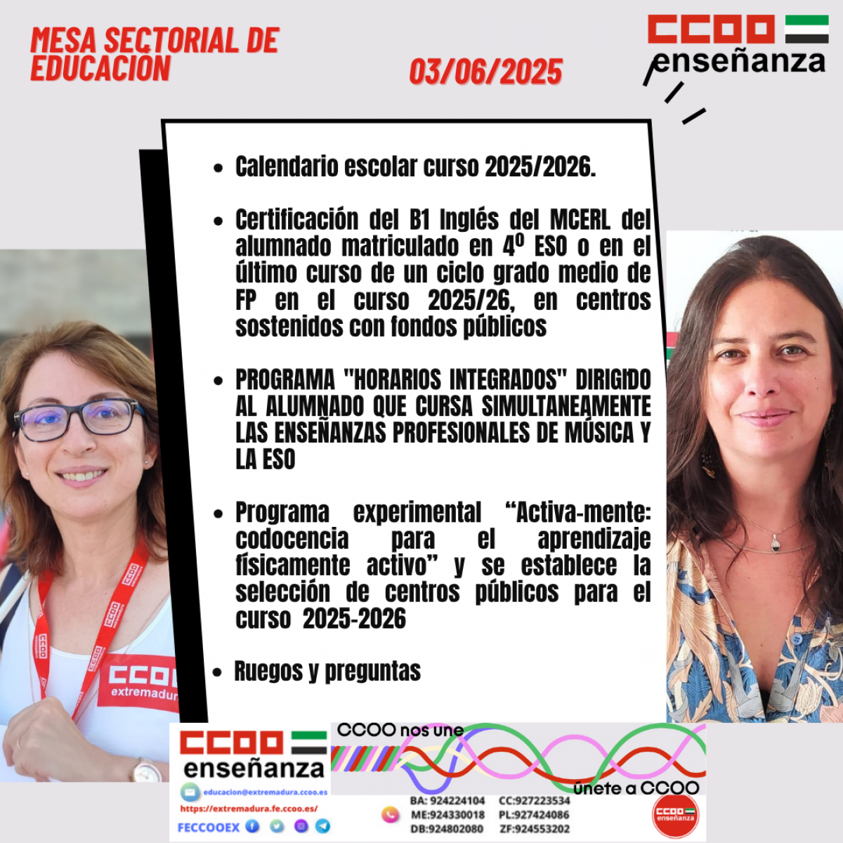 RESUMEN MESA SECTORIAL 3/06/2025