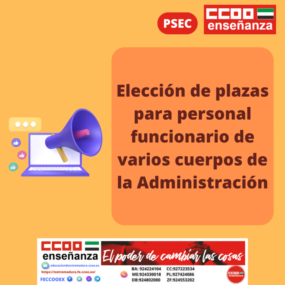 eleccion de plazas PSEC