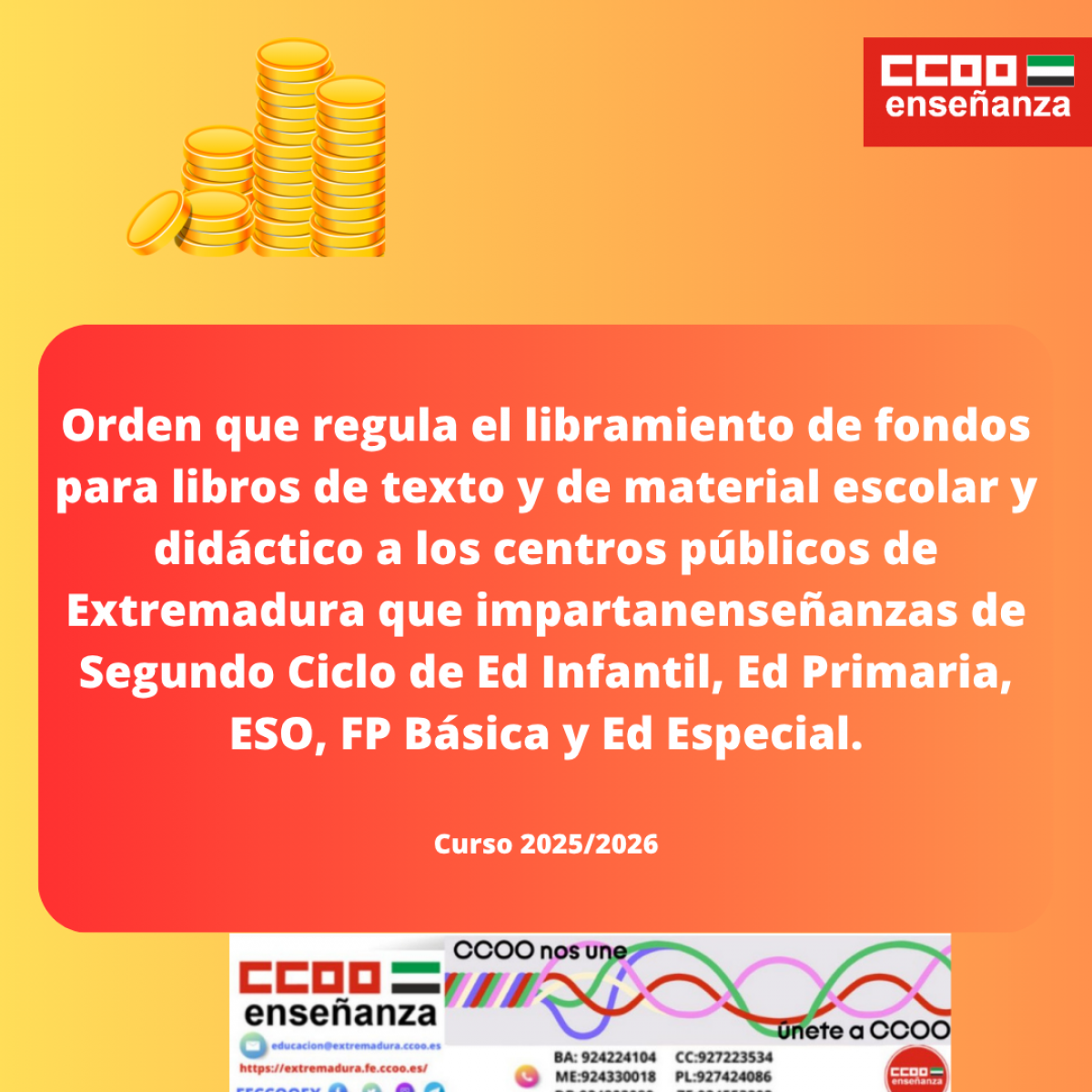 orden pra libramiento de fondos