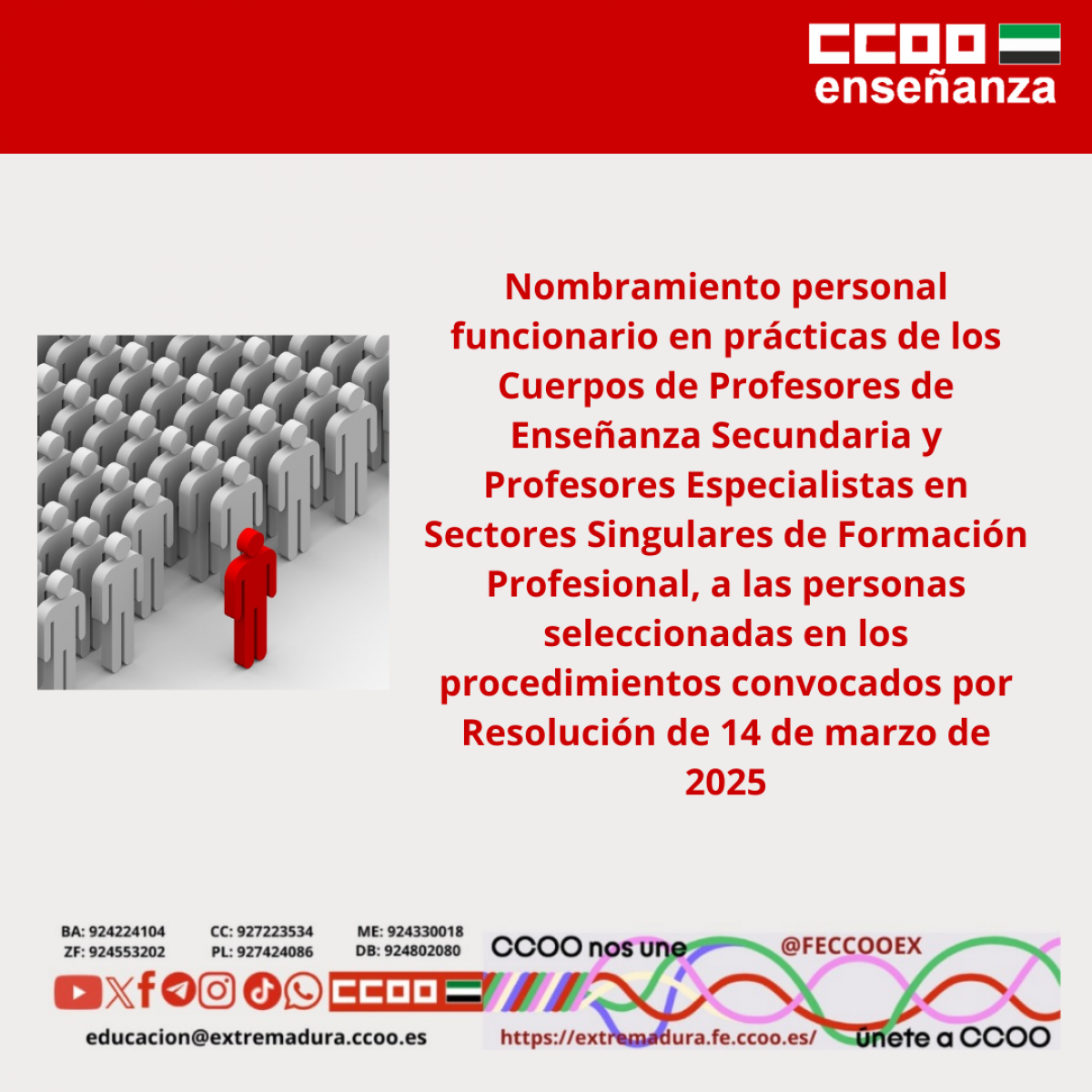 Nombramiento personal funcionario en prácticas