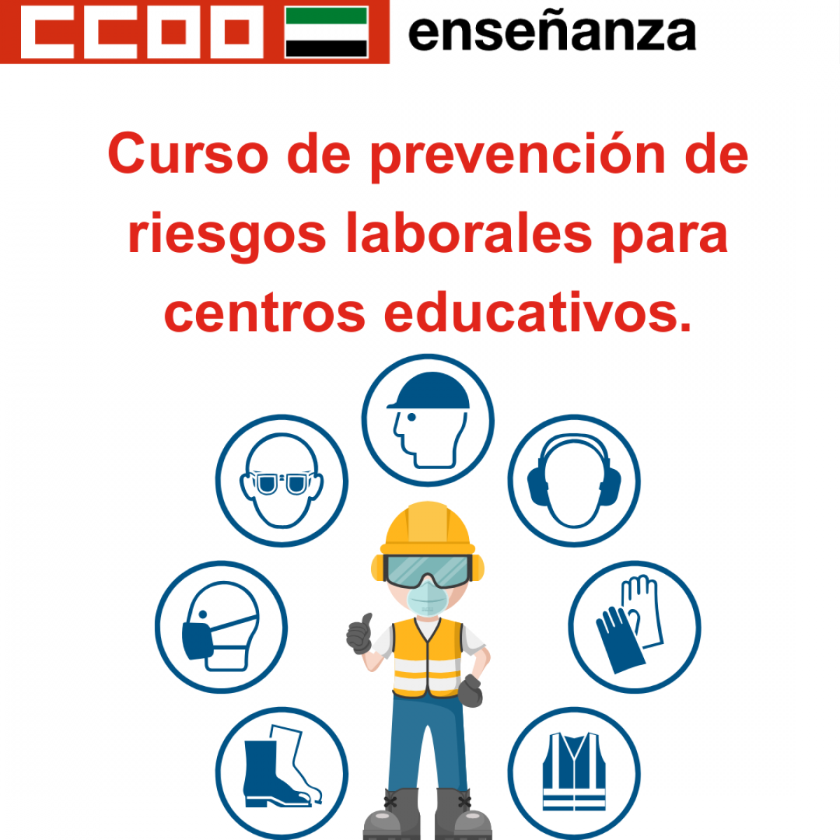 Curso de prevención de riesgos laborales para centros educativos
