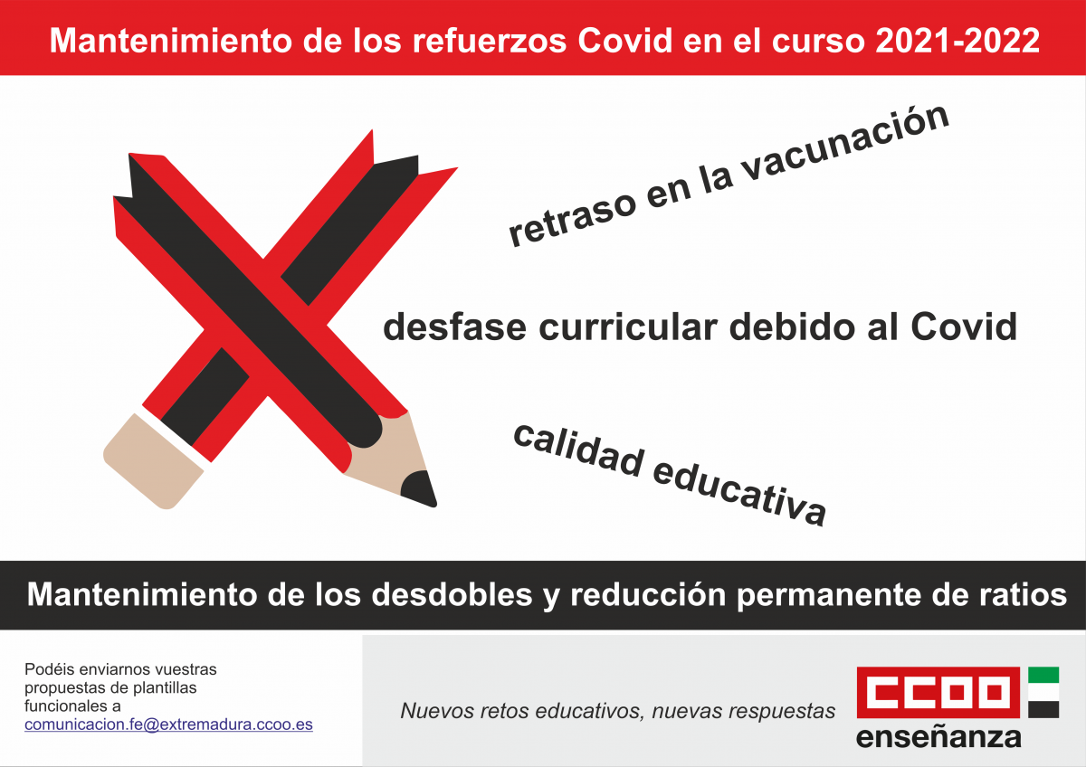 Refuerzos Covid curso 2021-2022