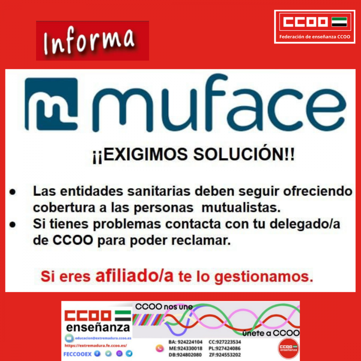 RECLAMACIONES MUFACE