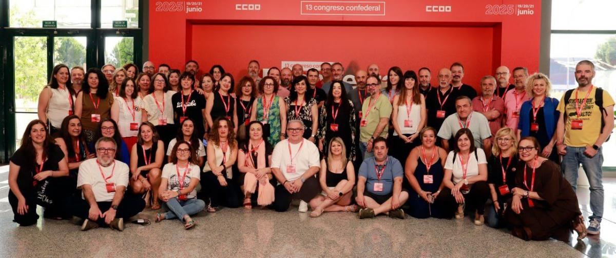 Representacin de CCOO Enseanza en el 13 Congreso Confederal