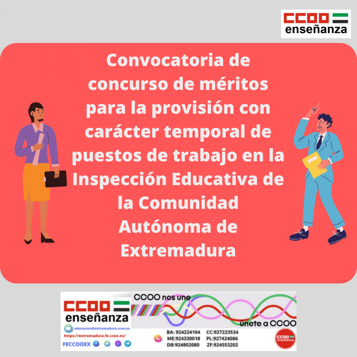Convocatoria concurso de meritos inspección