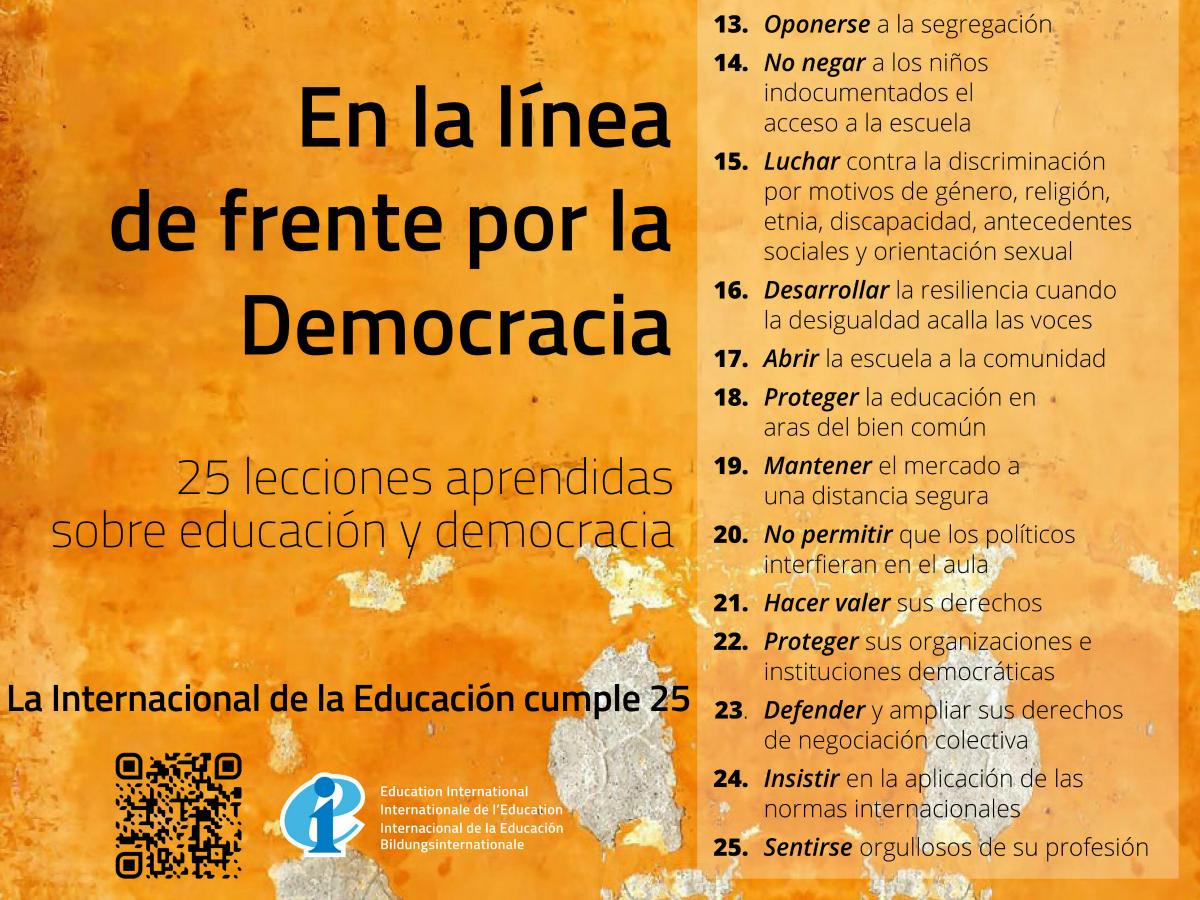 25 lecciones sobre Educación y Democracia