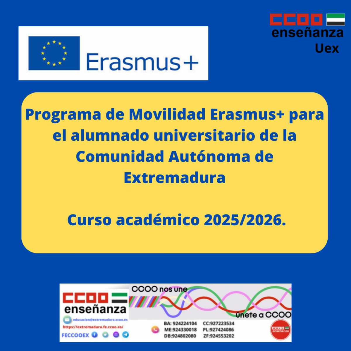 Programa movilidad Erasmus+ para alumnado universitario