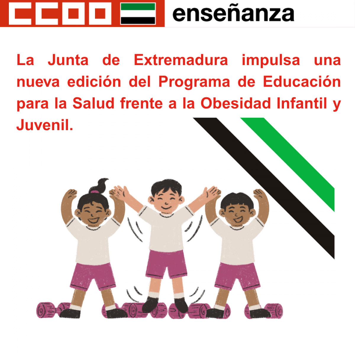 La Junta de Extremadura impulsa una nueva edición del Programa de Educación para la Salud