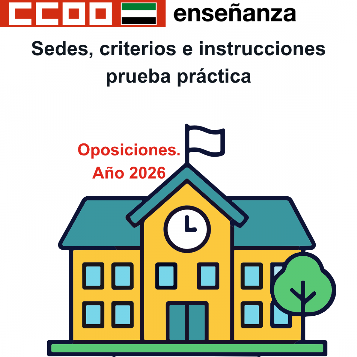 Sedes, criterios e instrucciones prueba práctica