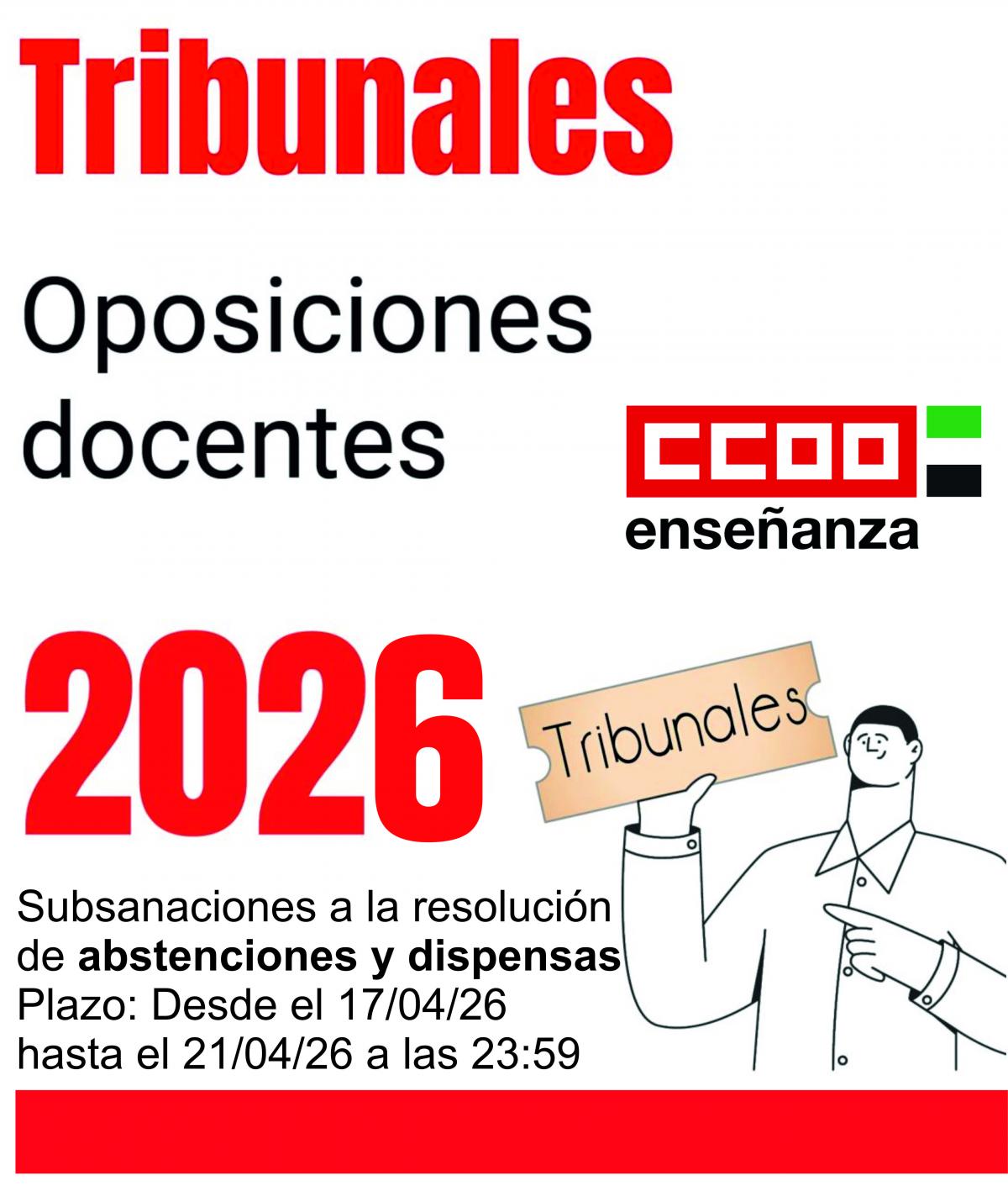 Abstenciones dispensas Oposiciones