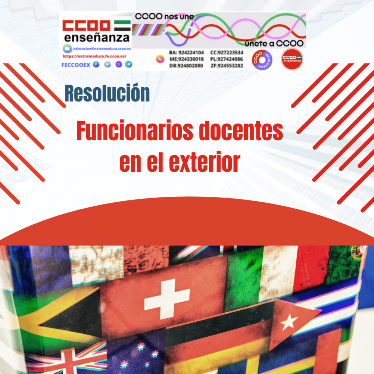 REsolucin plazas docentes en el exterior