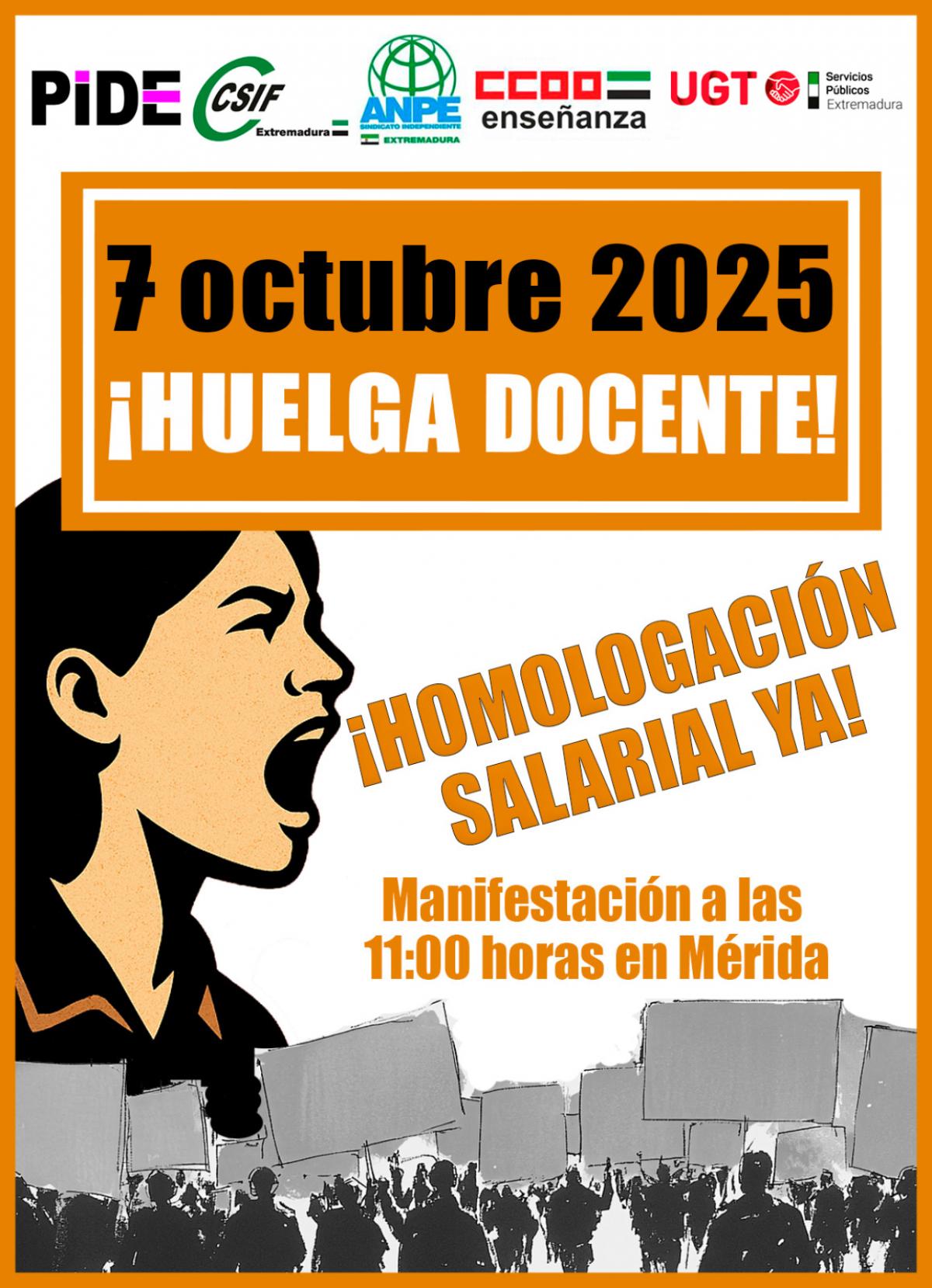 HUELGA DOCENTE 7 OCTUBRE 2025
