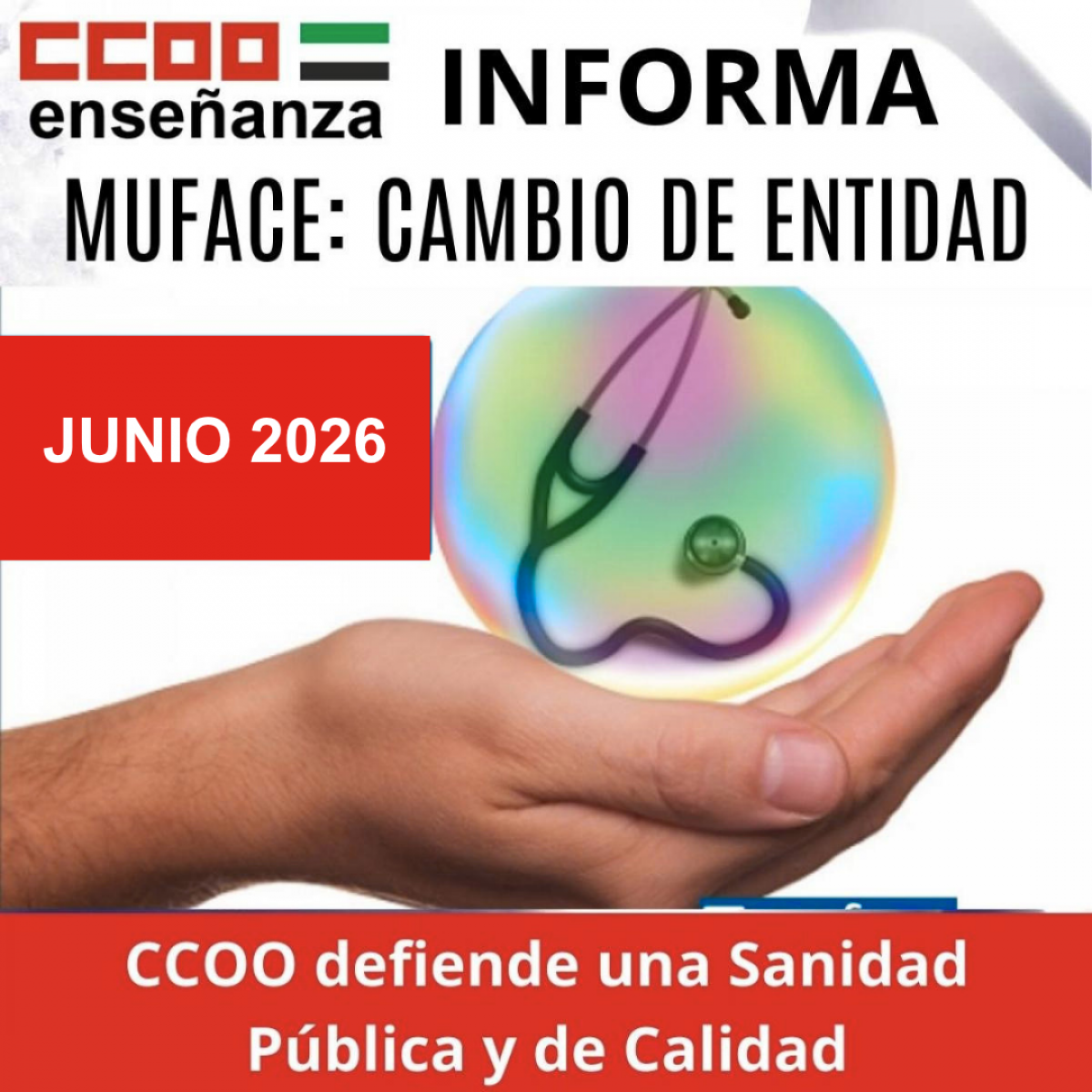 MUFACE : Cambio ordinario de entidad sanitaria