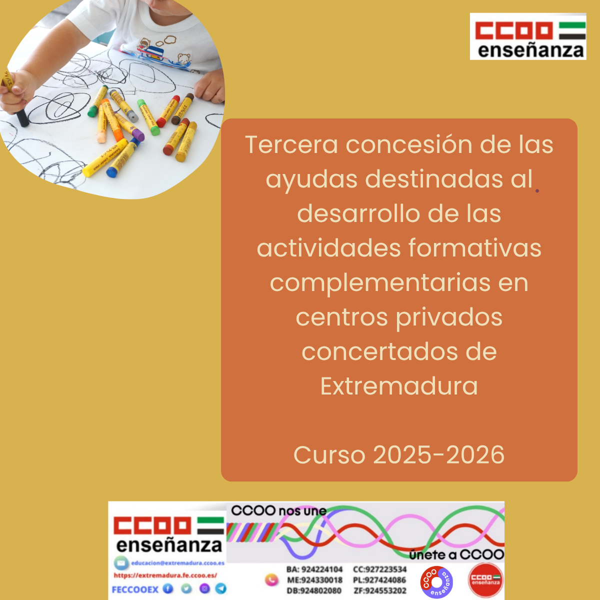 Ayudas para AFC en centros privados-concertados curso 2025-2026