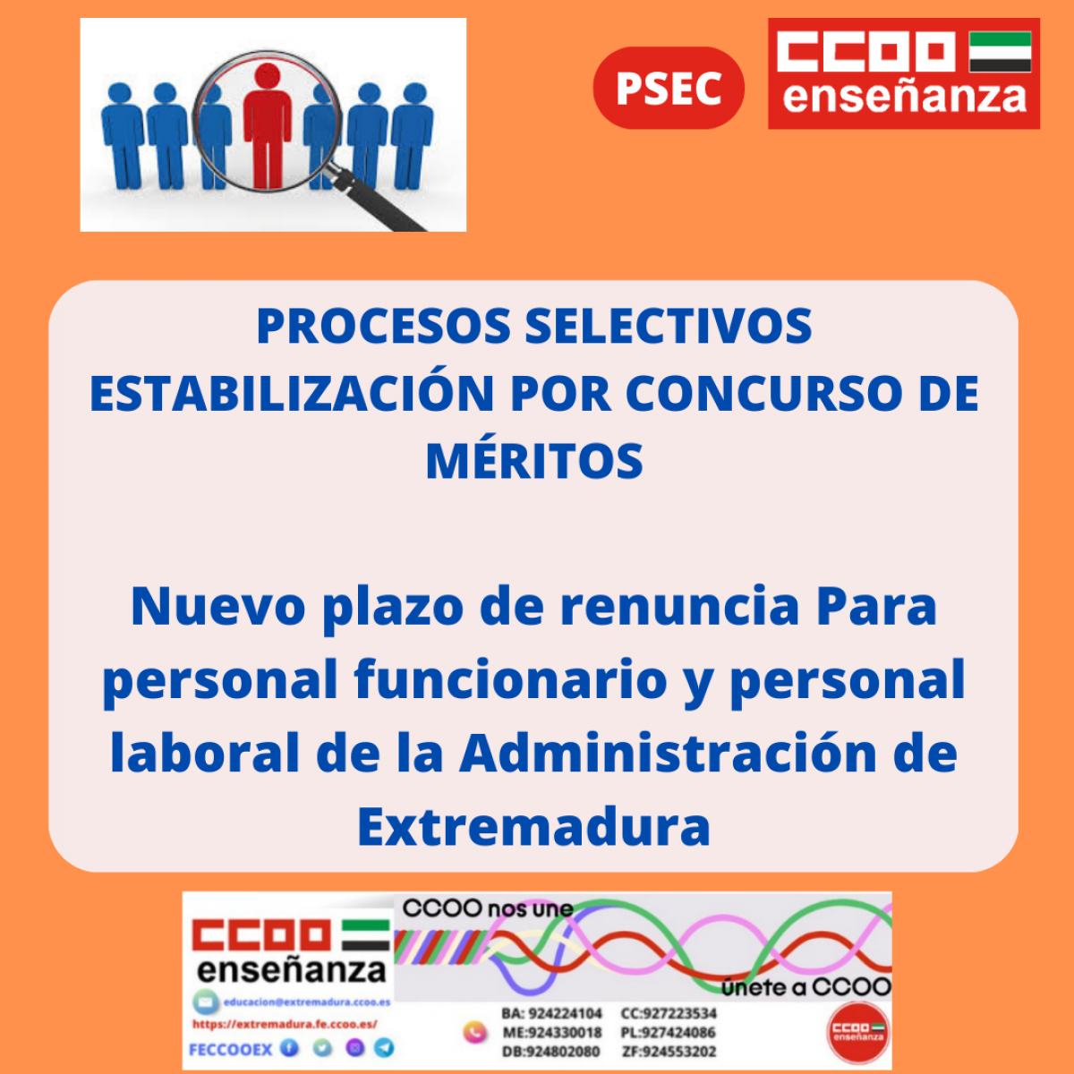 Nuevo plazo de renuncia