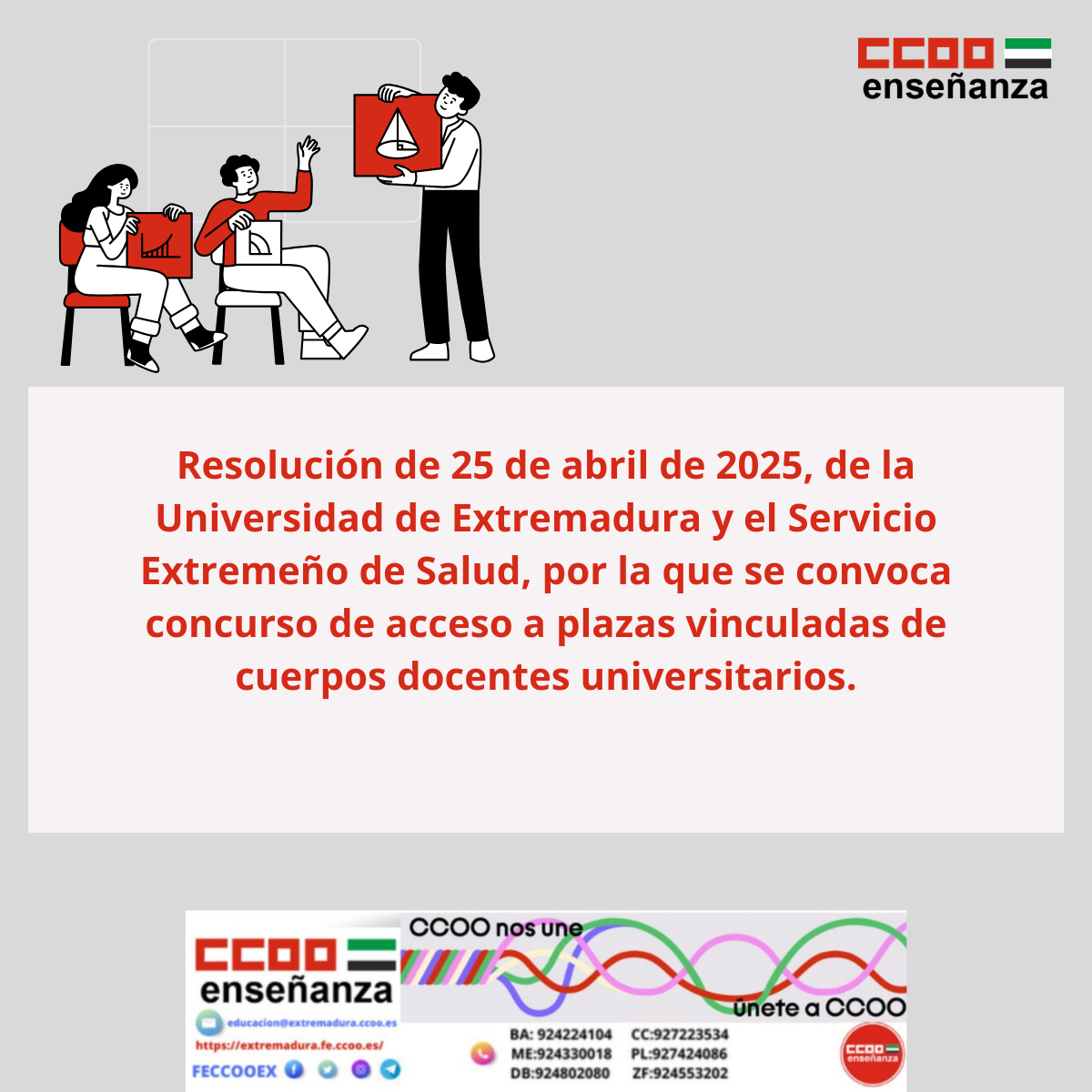 Convocatoria de acceso a plazas vinculadas de cuerpos dicentes universitarios