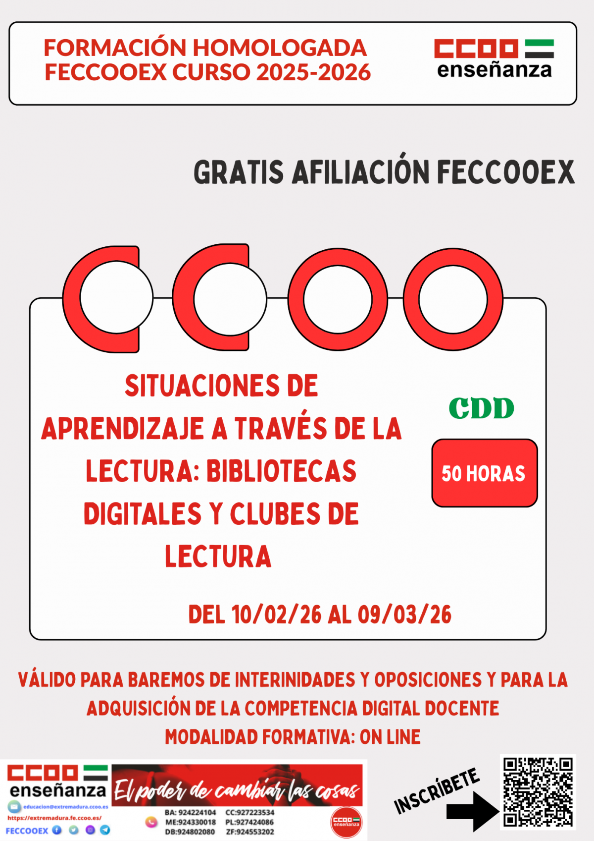 formación homologada. Situaciones de parendizaje a través de la lectura