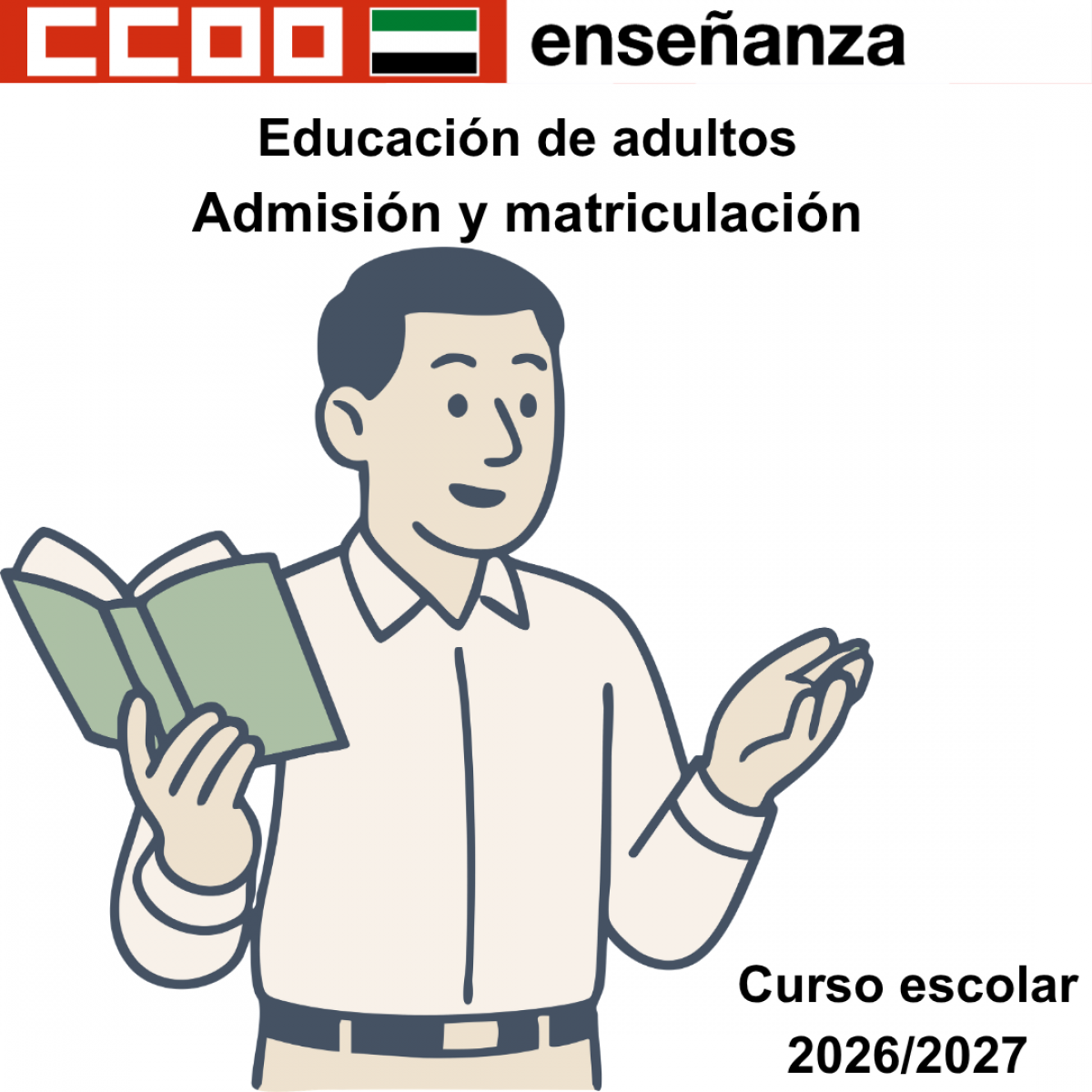 Educación de adultos. Admisión y matriculación del alumnado.