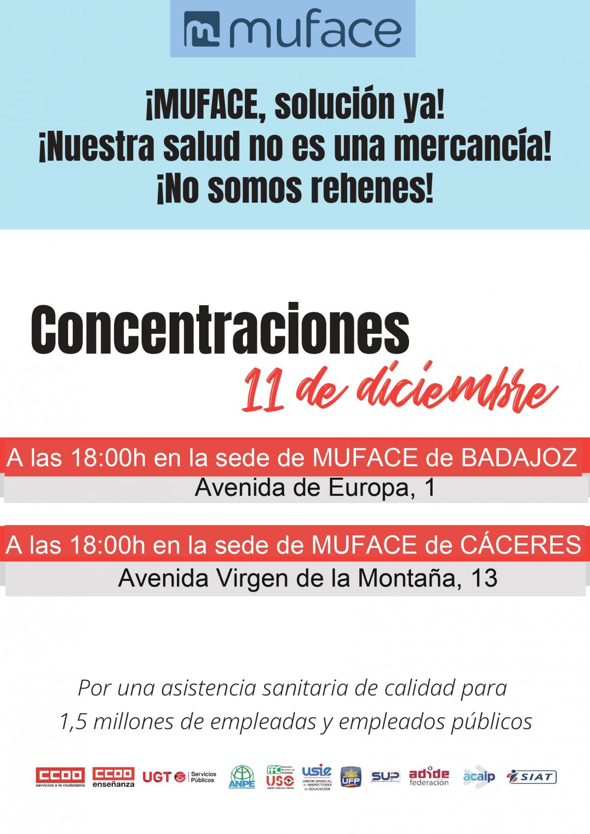 CONCENTRACION 11 DICIEMBRE MUFACE