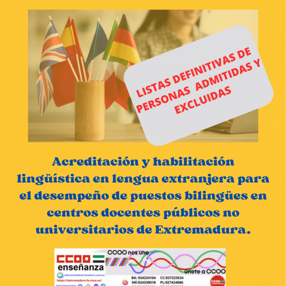 Listados definitivos acreditacin y habilitacin lingstica