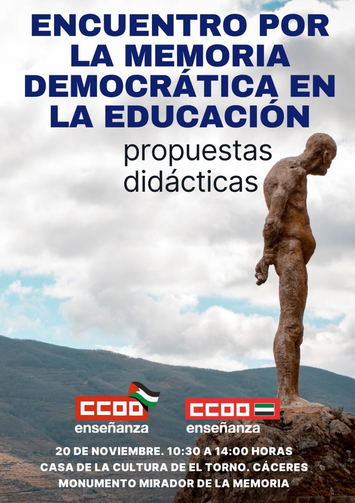 ENCUENTRO POR LA MEMORIA MEMORIA DEMOCRÁTICA EN LA EDUCACIÓN