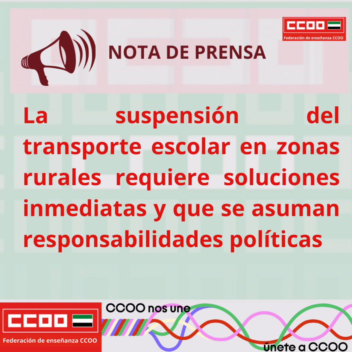 suspensin de Transporte Escolar