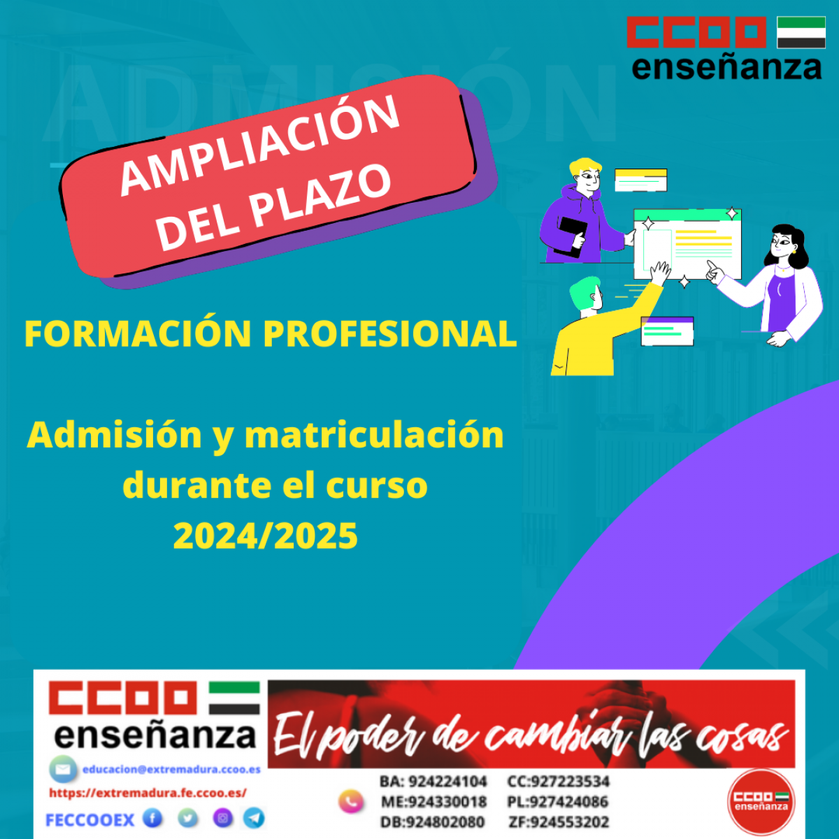 AMpliacion plazo matriculacion FP