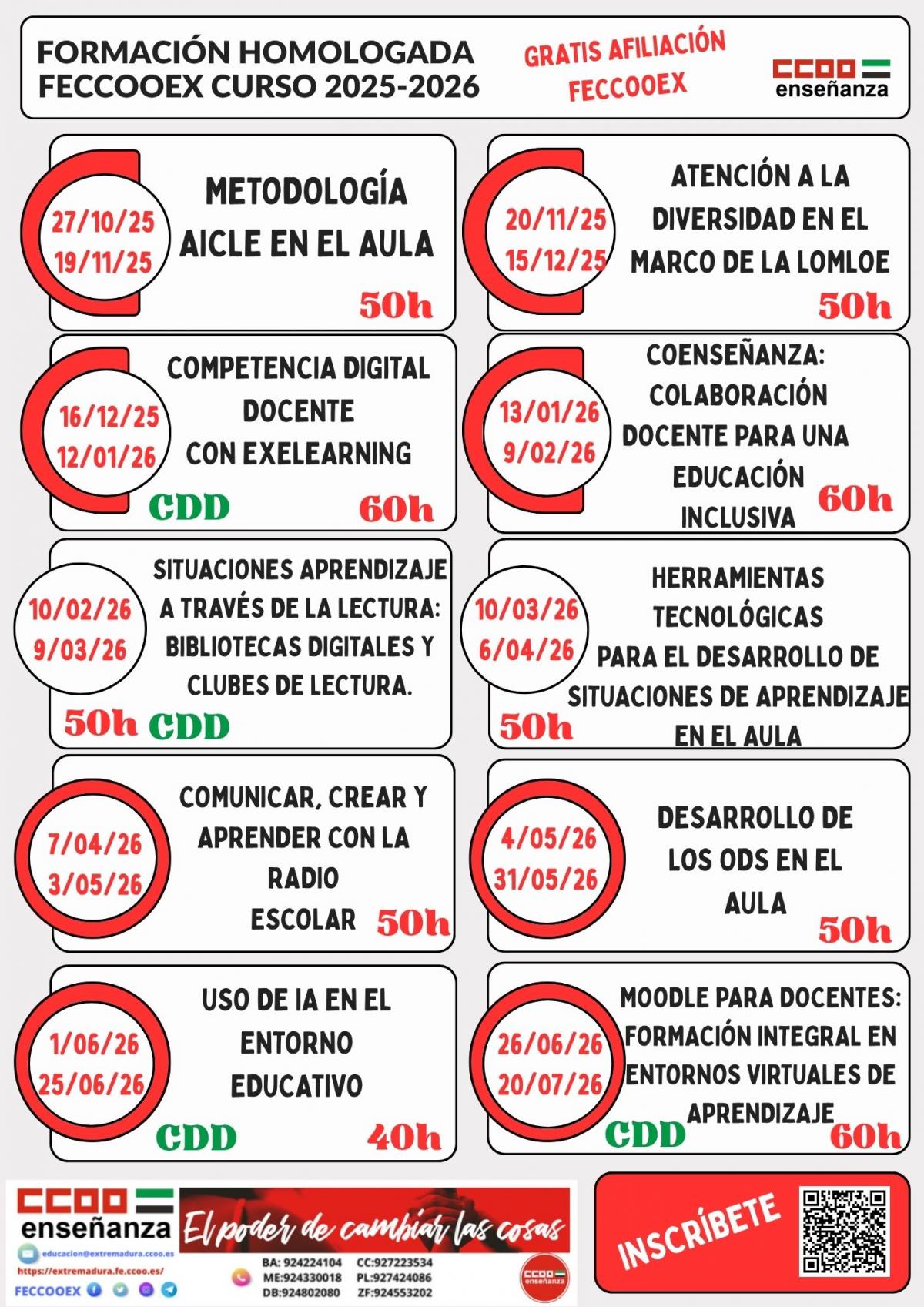 FORMACION HOMOLOGADA FECCOO EXTREMADURA