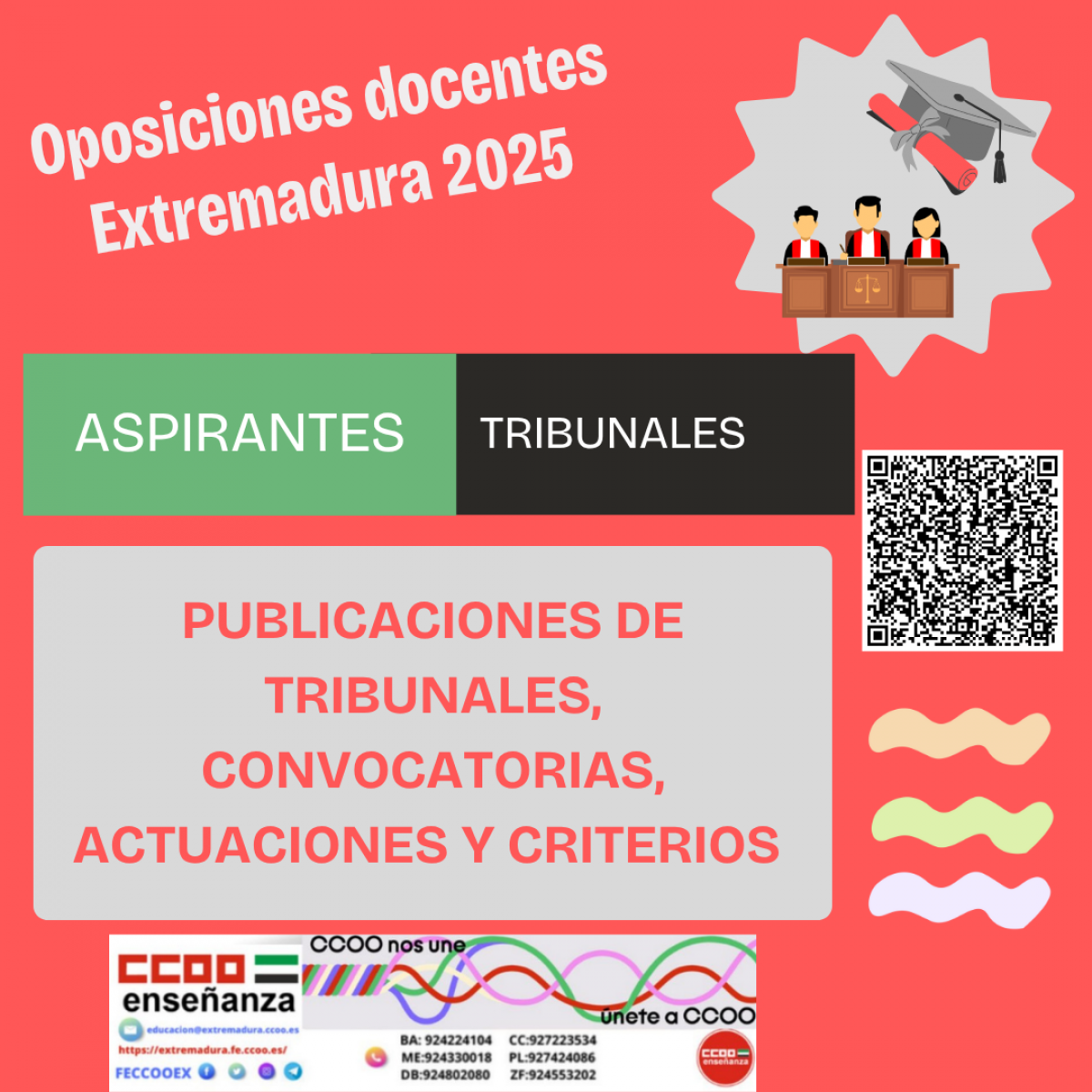 Ouvlicaciones de tribunales, convocatorias, actuaciones y criterios