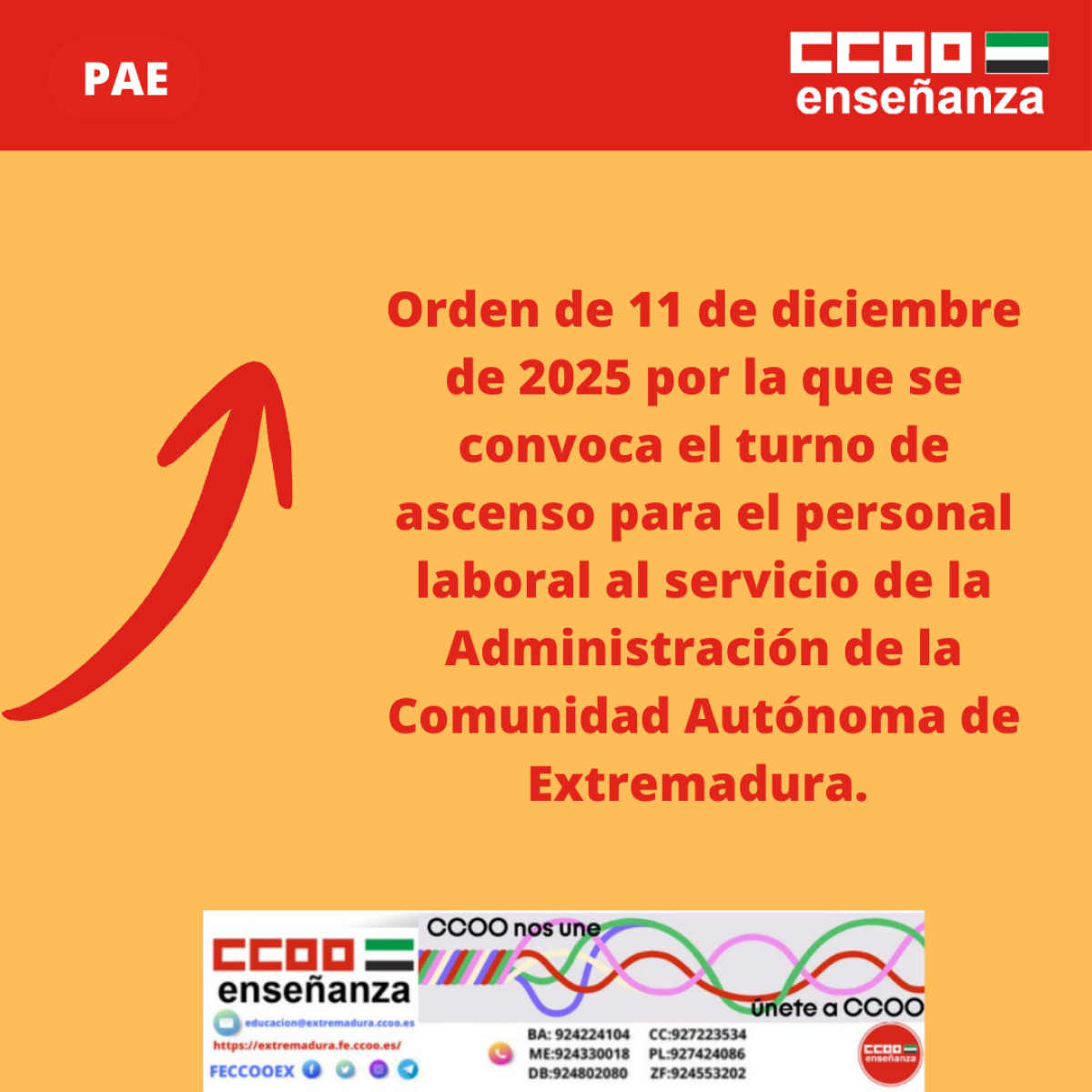 Turno de ascenso para el personal laboral