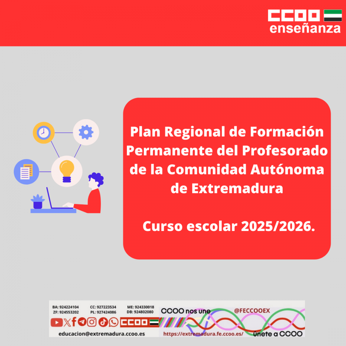 Plan regional Formación permanente del Profesorado. Curso 2025 2026
