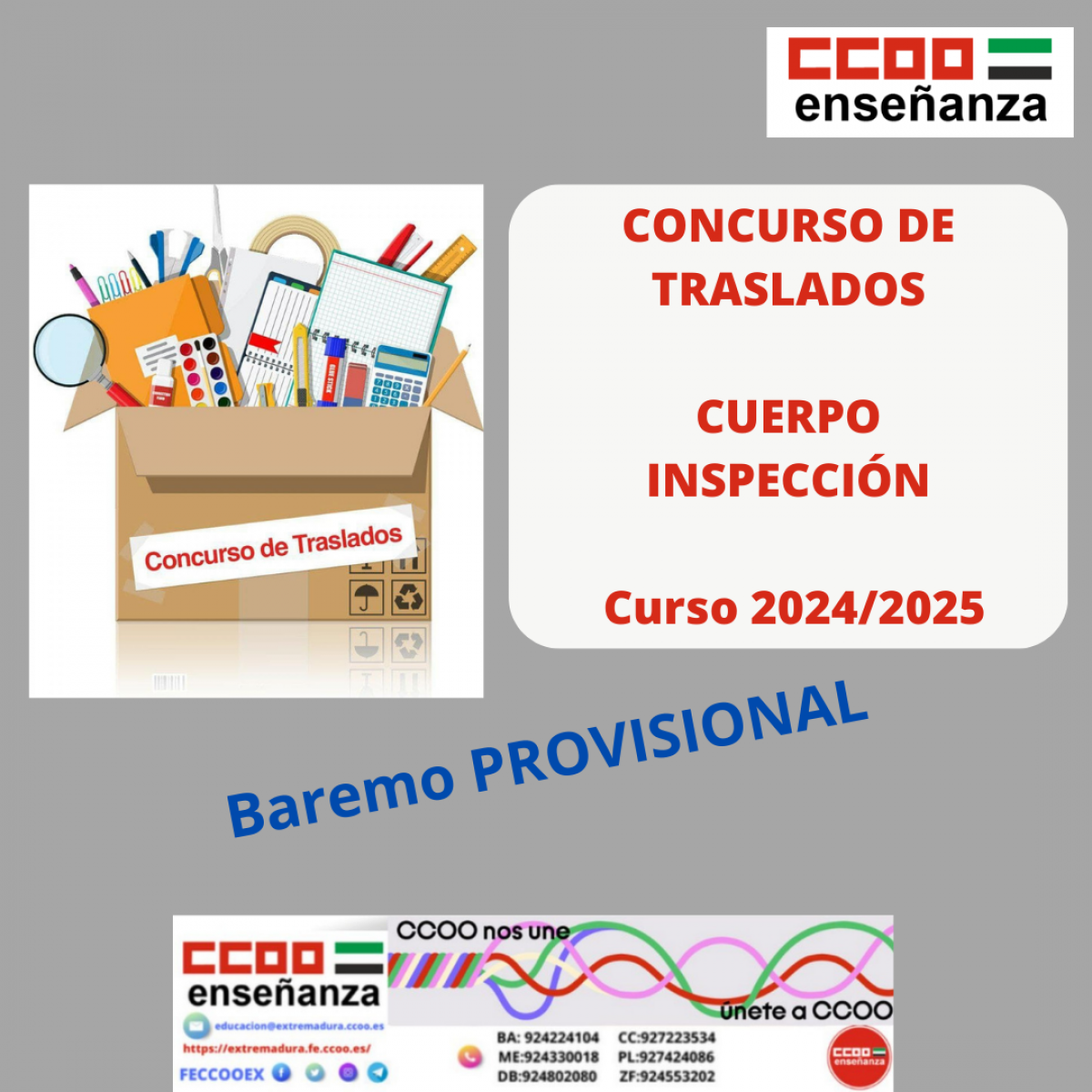 CT INSPECCIN . BAREMO PROVISIONAL