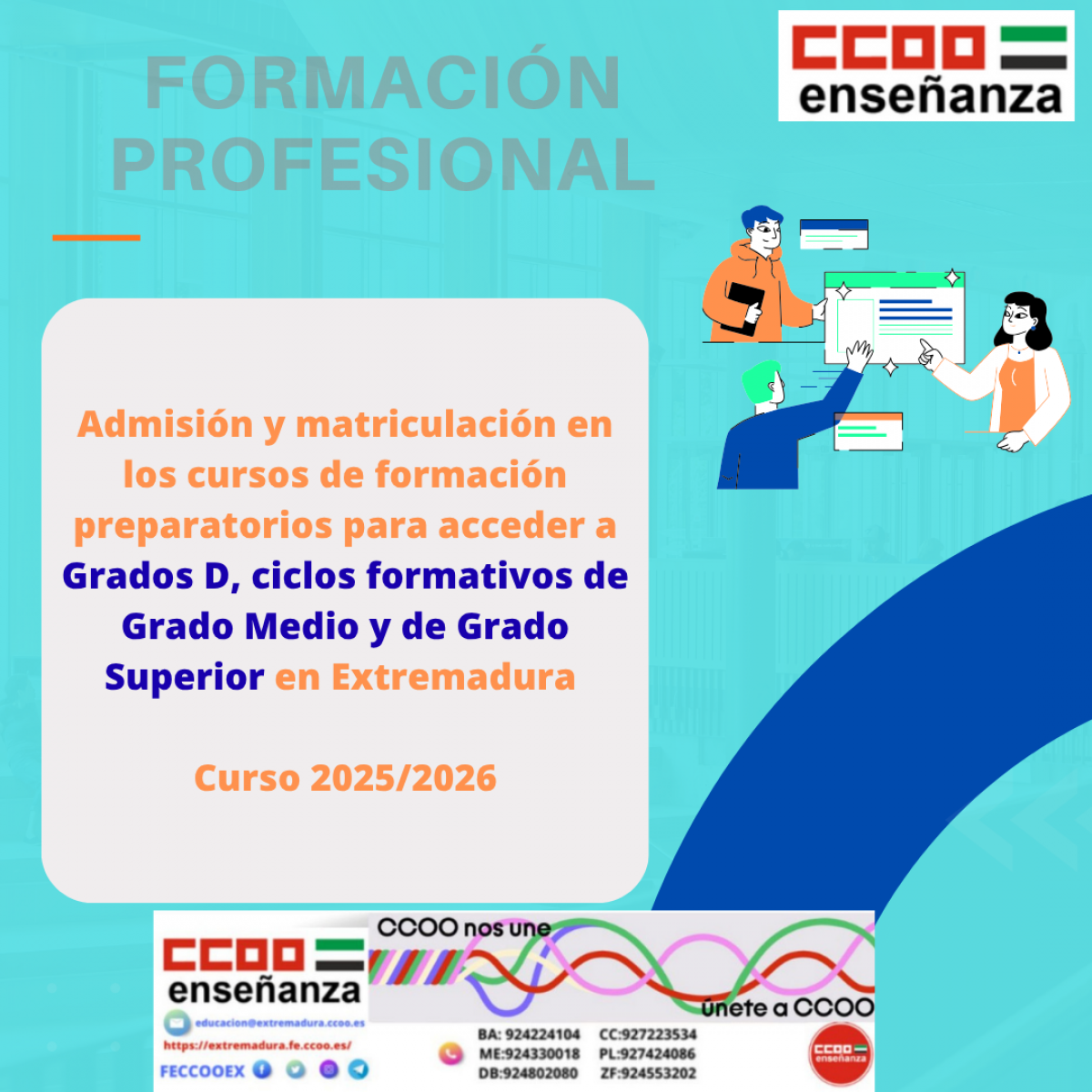 Admisión y matriculación FP Extremadura 2025-2026